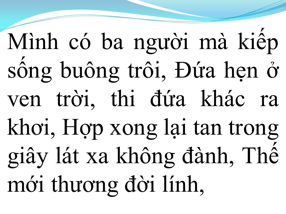 Lời bài hát CHÚNG MÌNH BA ĐỨA 