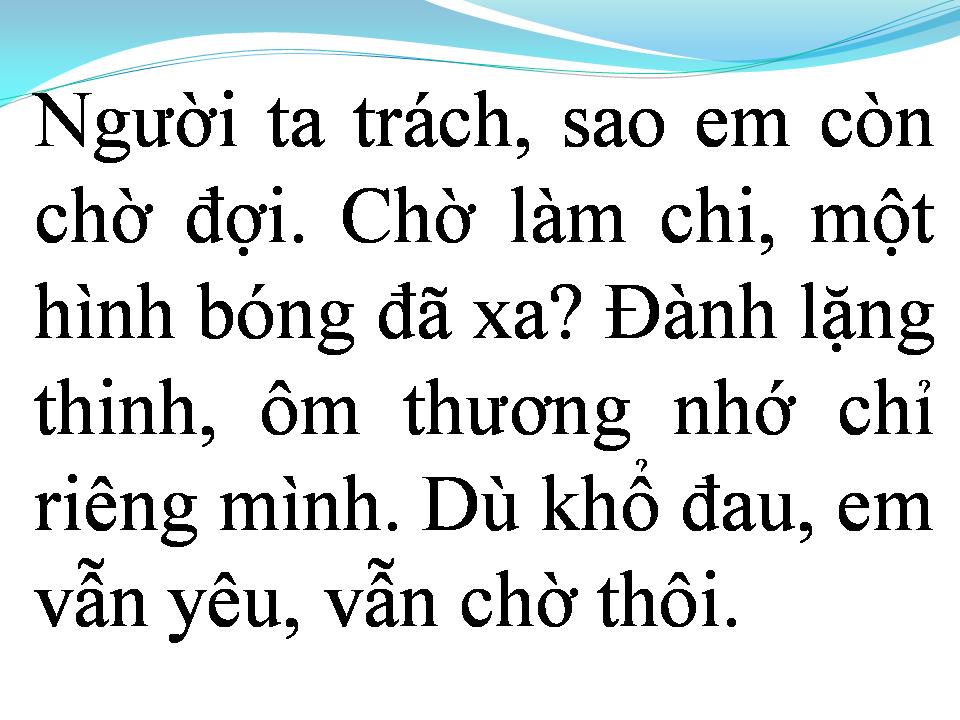 Lời bài hát CHUNG TÌNH