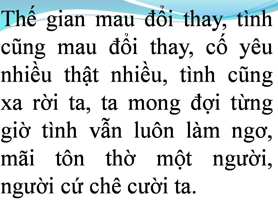 Lời bài hát CHUNG TÌNH LÀ KHỜ