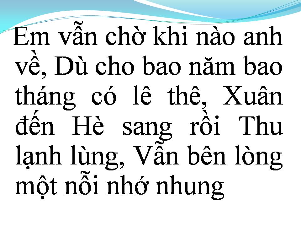 Lời bài hát CHUNG THỦY