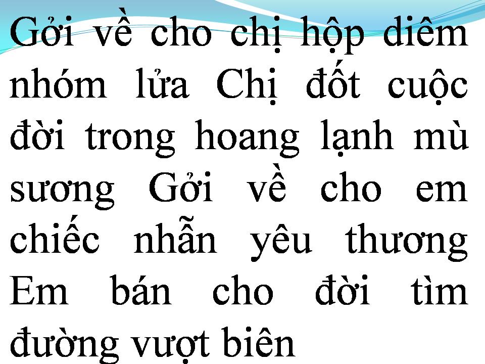 Lời bài hát CHÚT QUÀ CHO QUÊ HƯƠNG