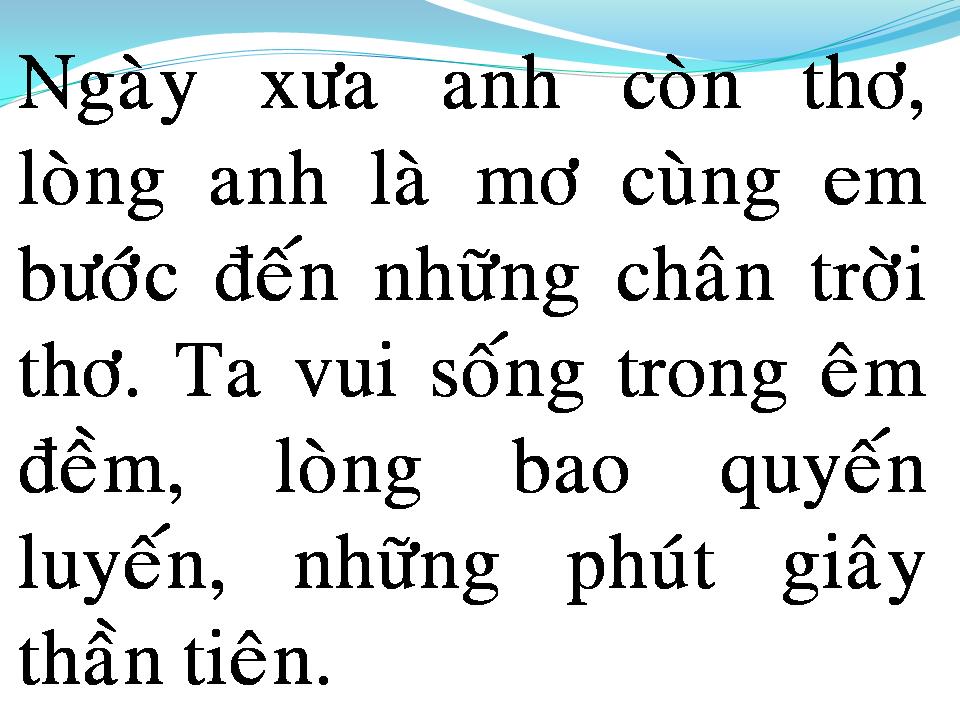 Lời bài hát CHÚT TÌNH THƠ NGÂY