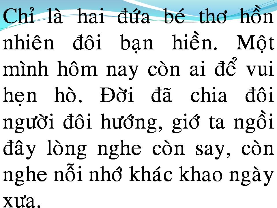Lời bài hát CHÚT TÌNH THƠ NGÂY