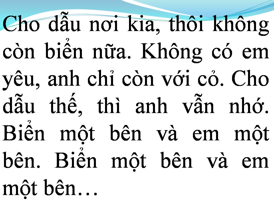 Lời bài hát CHÚT THƯ TÌNH CỦA NGƯỜI LÍNH BIỂN