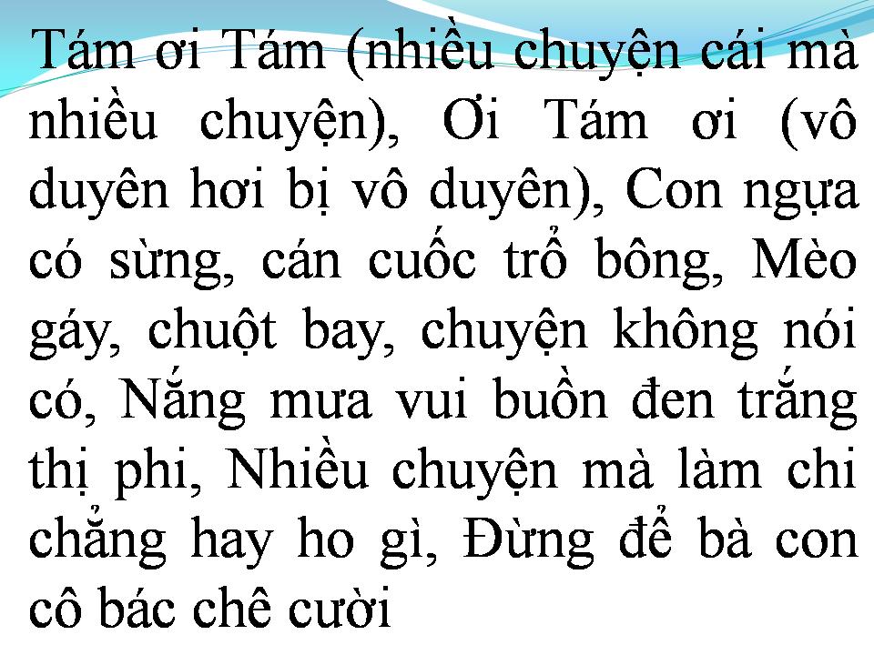 Lời bài hát CHUYỆN BÀ TÁM