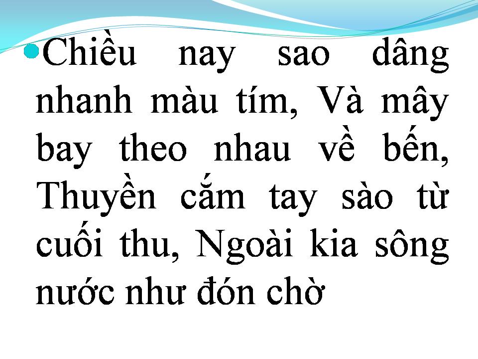 Lời bài hát CHUYỂN BẾN