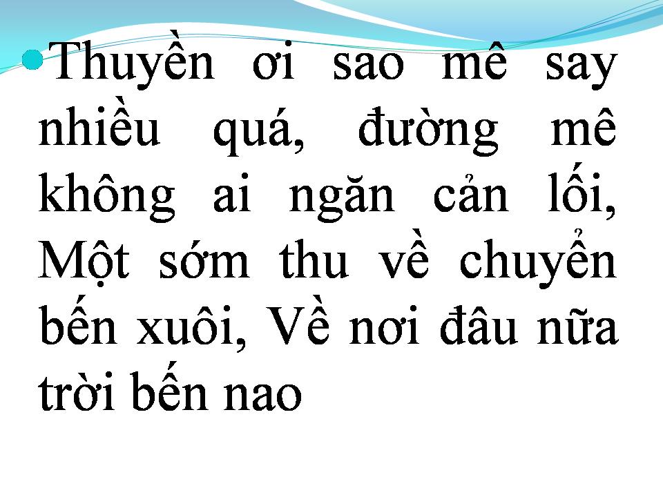 Lời bài hát CHUYỂN BẾN