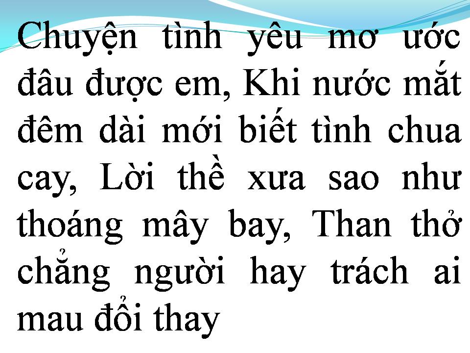 Lời bài hát CHUYỆN BÌNH THƯỜNG