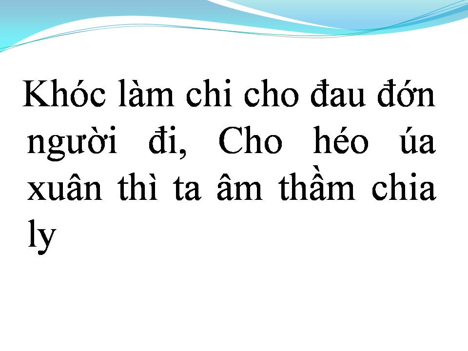 Lời bài hát CHUYỆN BUỒN TÌNH YÊU (CHIA LY)