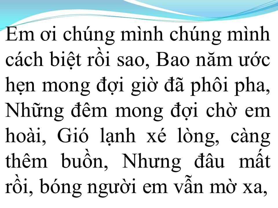 Lời bài hát CHUYỆN CHÚNG MÌNH
