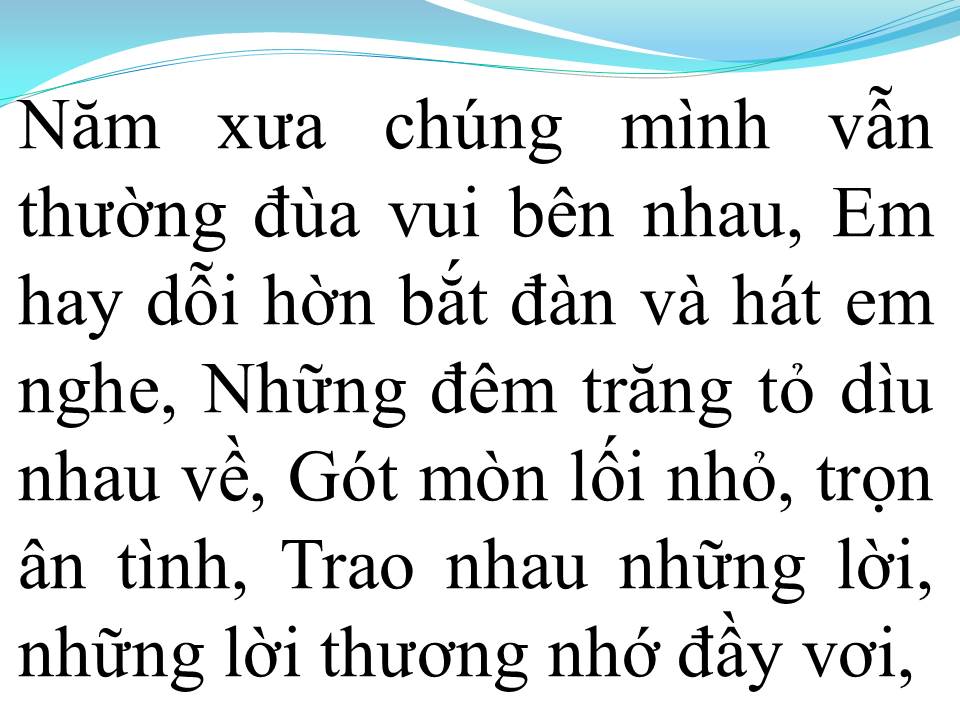 Lời bài hát CHUYỆN CHÚNG MÌNH