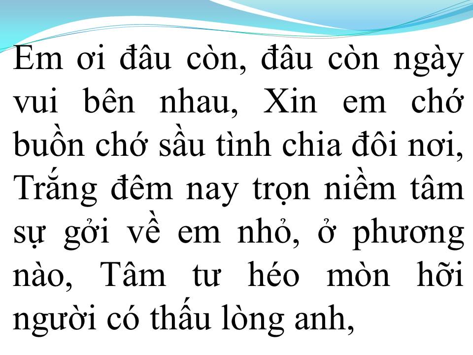 Lời bài hát CHUYỆN CHÚNG MÌNH