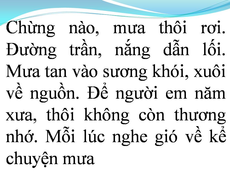 Lời bài hát CHUYỆN ĐÊM MƯA