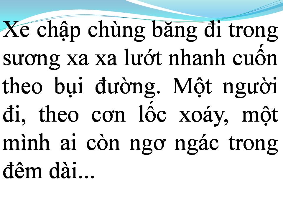 Lời bài hát CHUYẾN ĐI VỀ SÁNG