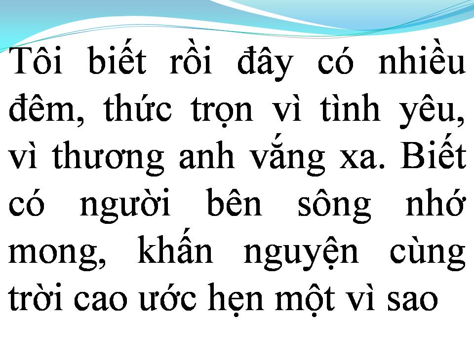 Lời bài hát CHUYẾN ĐI VỀ SÁNG