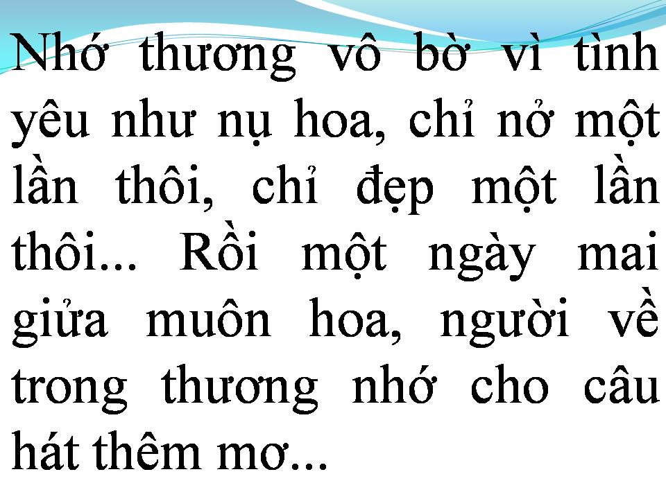 Lời bài hát CHUYẾN ĐI VỀ SÁNG