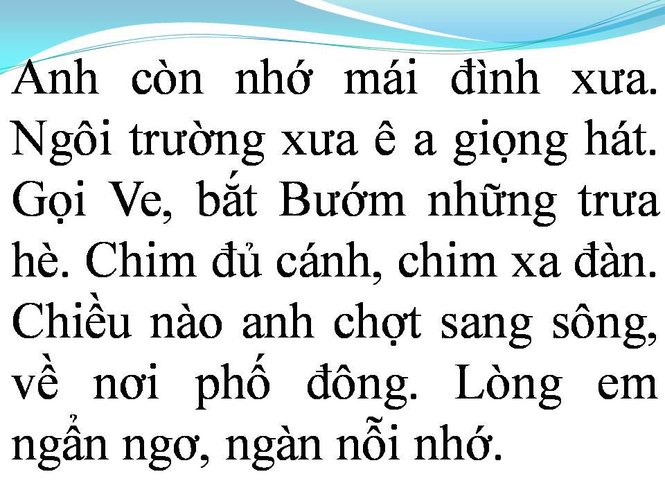 Lời bài hát CHUYẾN ĐÒ QUÊ HƯƠNG