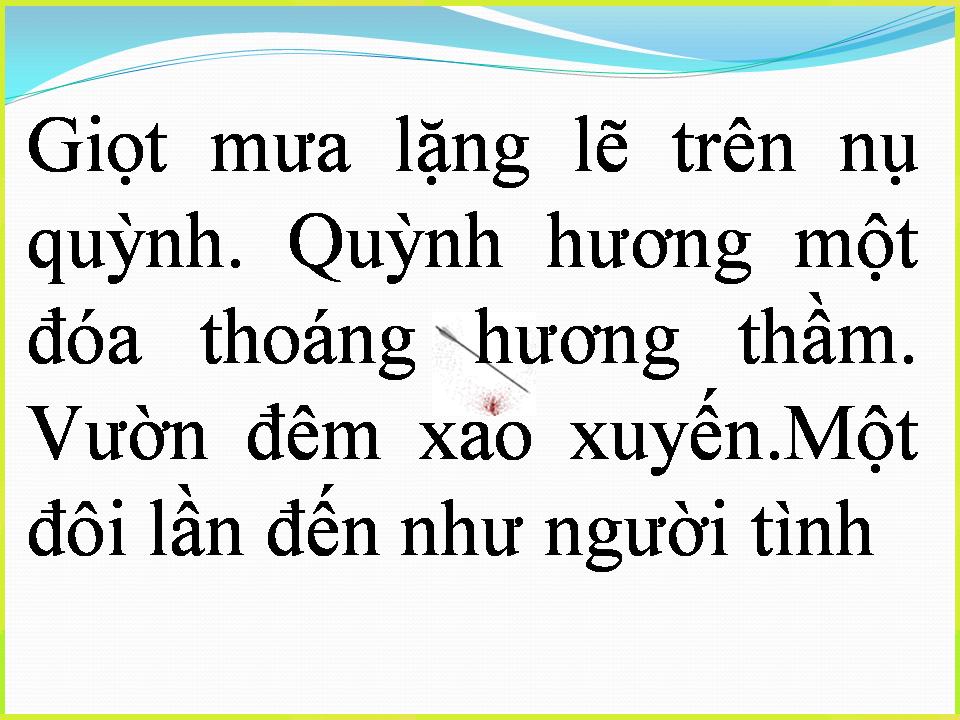 Lời bài hát CHUYỆN ĐÓA QUỲNH HƯƠNG