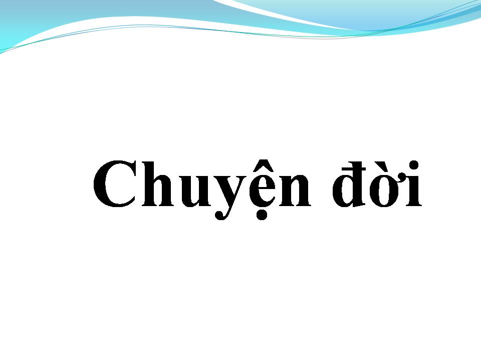 Lời bài hát CHUYỆN ĐỜI