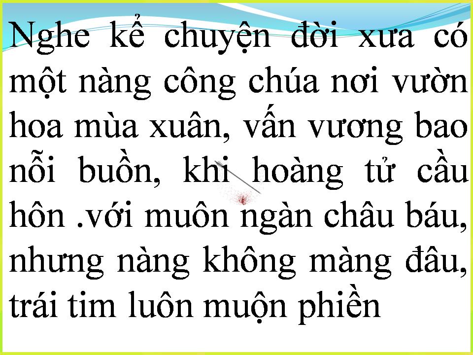 Lời bài hát CHUYỆN ĐỜI XƯA CHUYỆN NGÀY NAY
