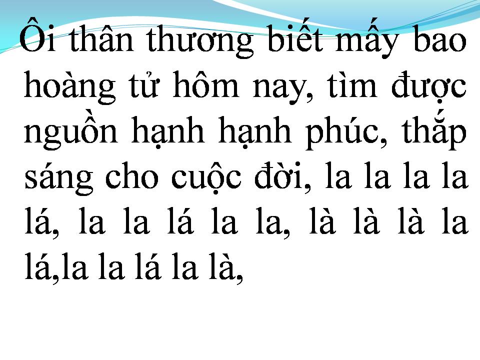 Lời bài hát CHUYỆN ĐỜI XƯA CHUYỆN NGÀY NAY