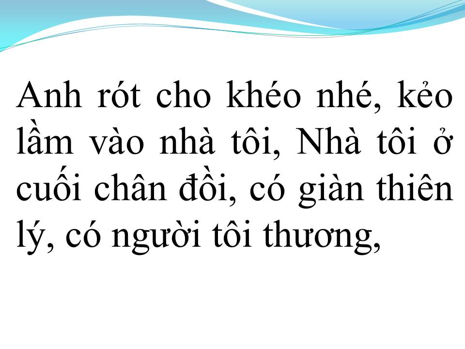 Lời bài hát CHUYỆN GIÀN THIÊN LÝ