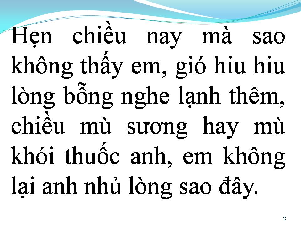Lời bài hát CHUYỆN HẸN HÒ