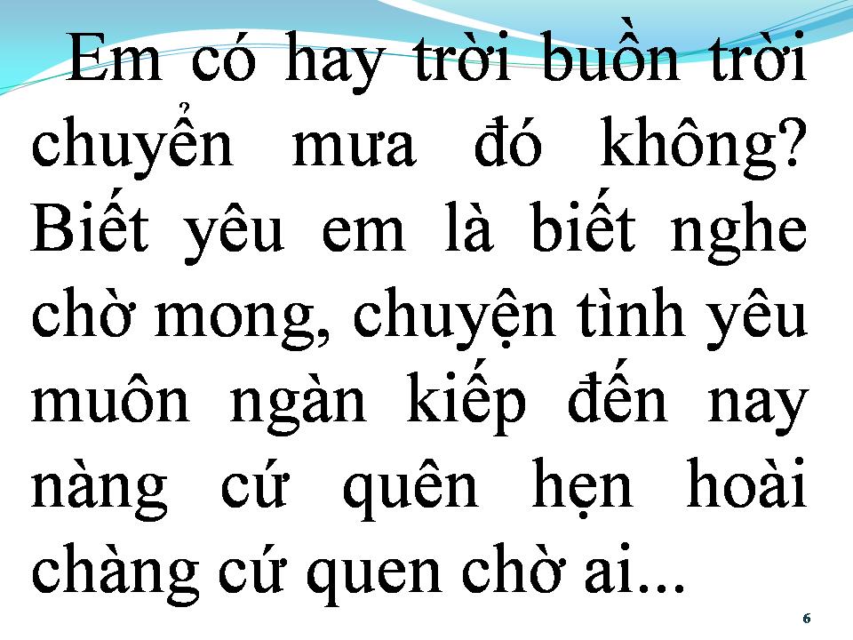 Lời bài hát CHUYỆN HẸN HÒ