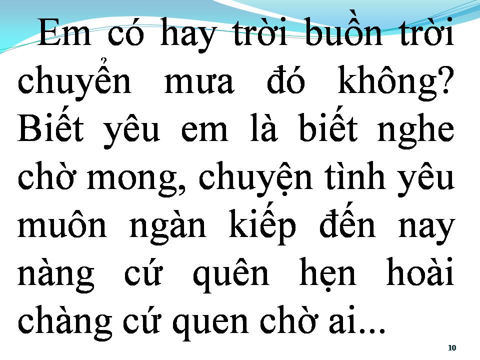 Lời bài hát CHUYỆN HẸN HÒ