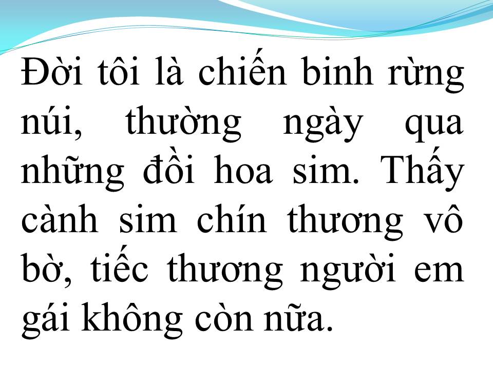 Lời bài hát CHUYỆN HOA SIM
