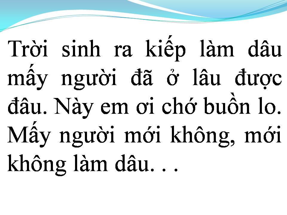 Lời bài hát CHUYỆN LÀM DÂU