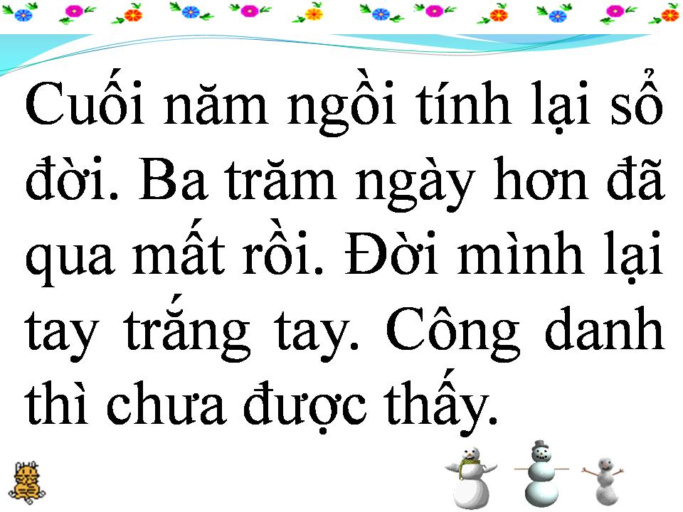 Lời bài hát CHUYỆN NGÀY CUỐI NĂM