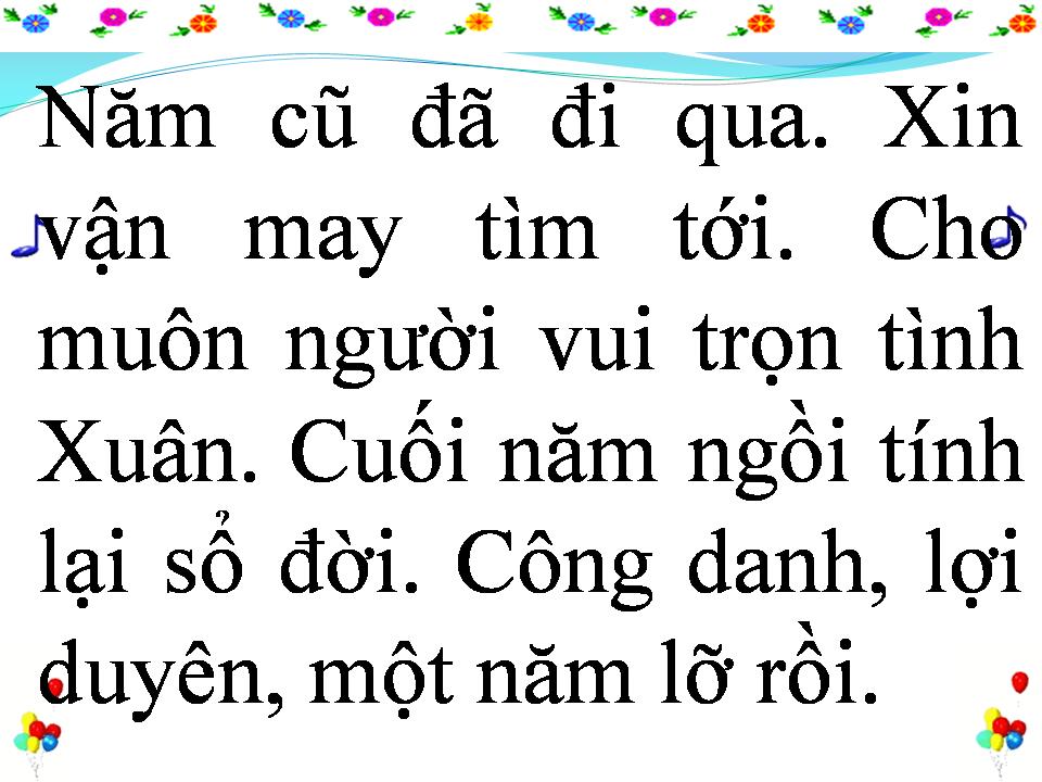 Lời bài hát CHUYỆN NGÀY CUỐI NĂM