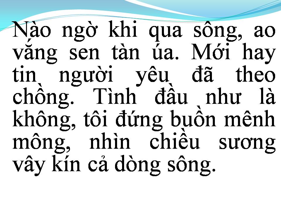 Lời bài hát CHUYỆN NGƯỜI CON GÁI AO SEN