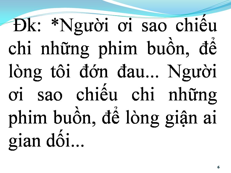 Lời bài hát CHUYỆN PHIM BUỒN