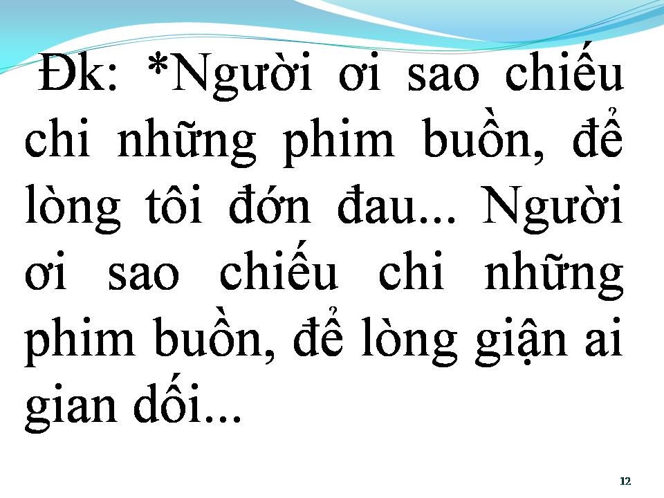 Lời bài hát CHUYỆN PHIM BUỒN