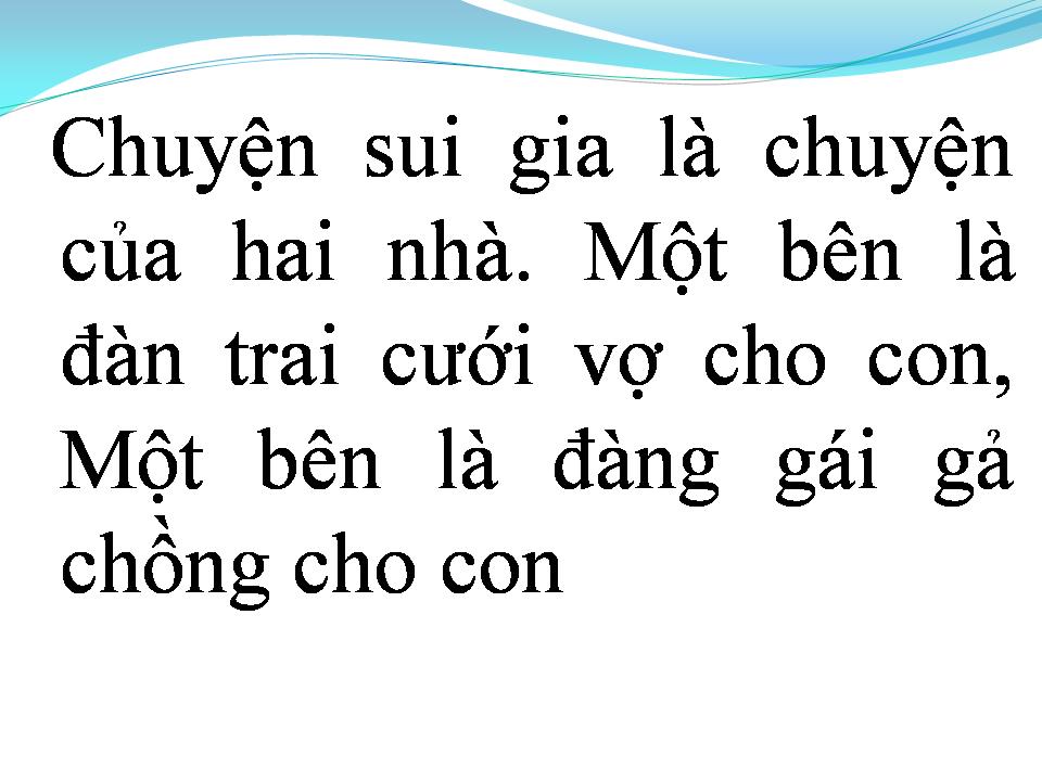 Lời bài hát CHUYỆN SUI GIA