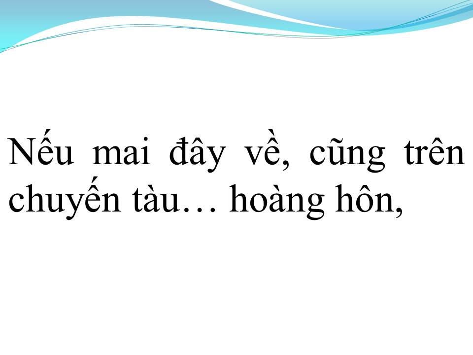 Lời bài hát CHUYẾN TÀU HOÀNG HÔN