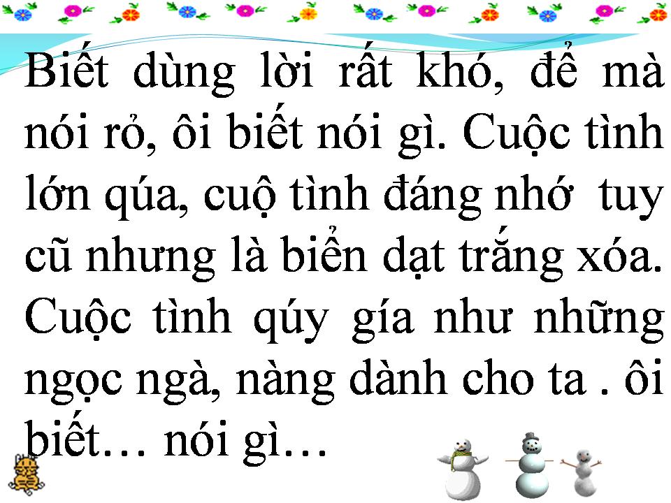 Lời bài hát CHUYỆN TÌNH