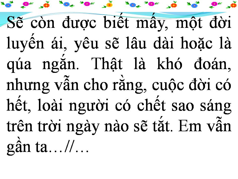 Lời bài hát CHUYỆN TÌNH