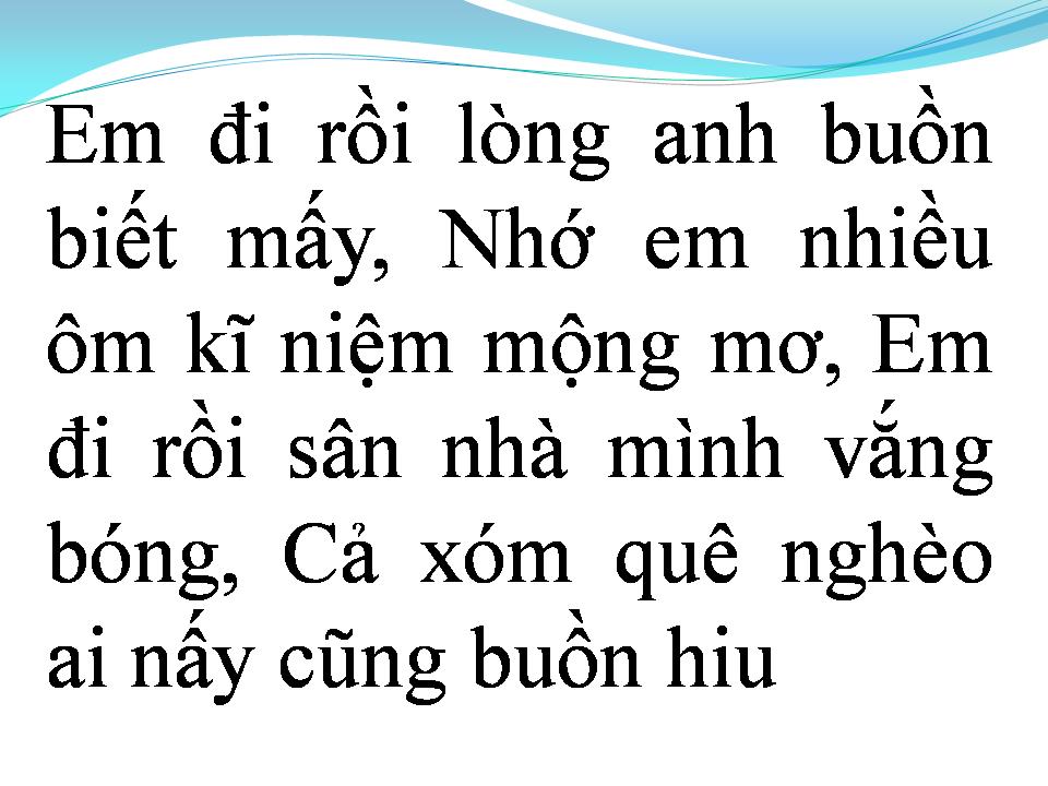 Lời bài hát CHUYỆN TÌNH ANH BA ĐẤT