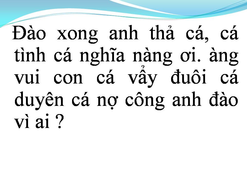 Lời bài hát CHUYỆN TÌNH BÊN AO CÁ