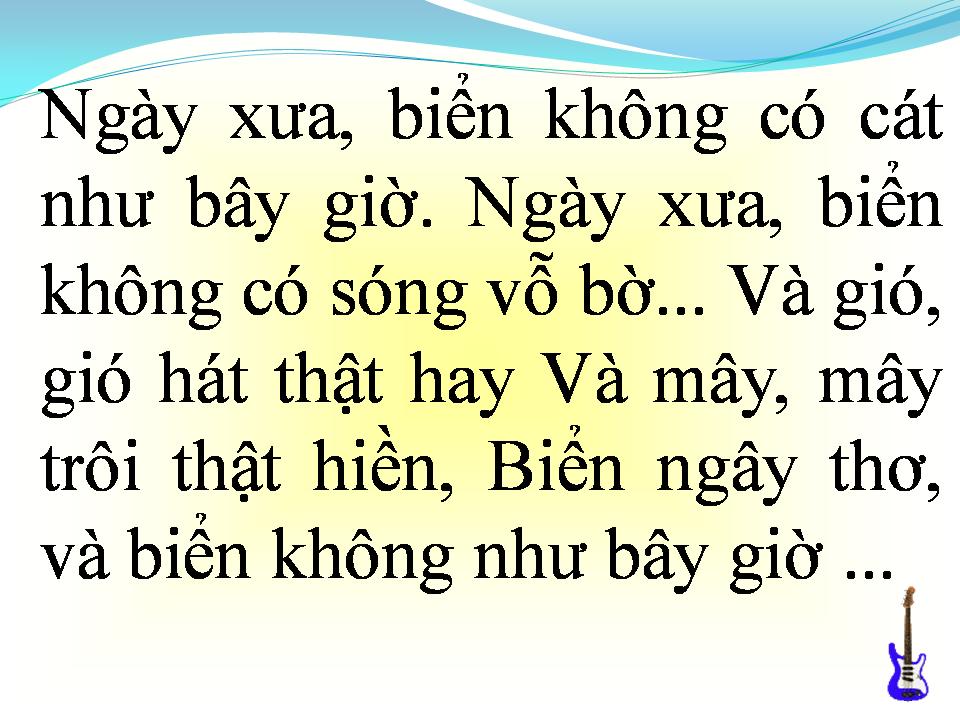 Lời bài hát CHUYỆN TÌNH CỦA BIỂN
