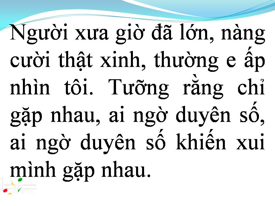 Lời bài hát CHUYỆN TÌNH CỦA TÔI