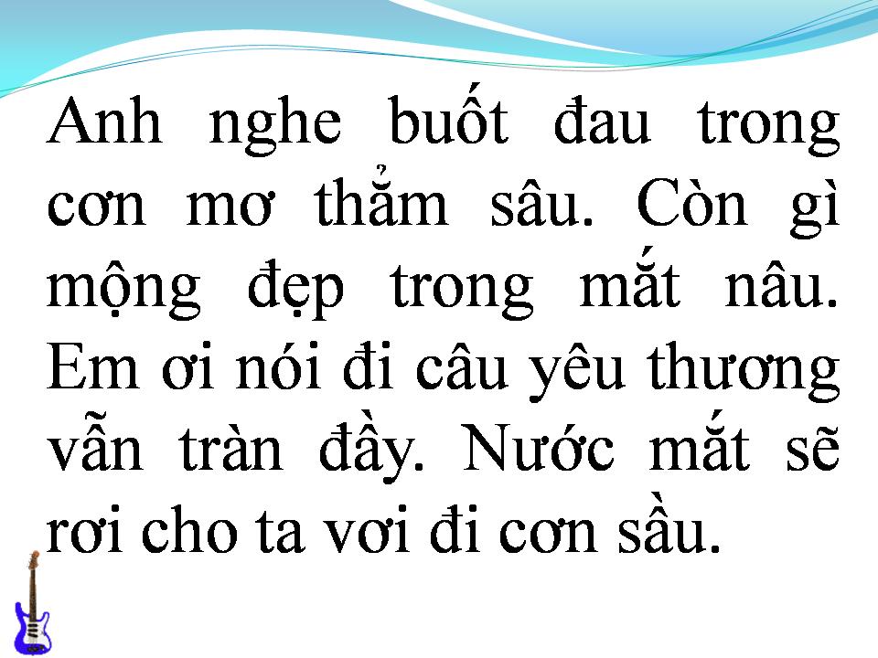 Lời bài hát CHUYỆN TÌNH ĐÃ QUA
