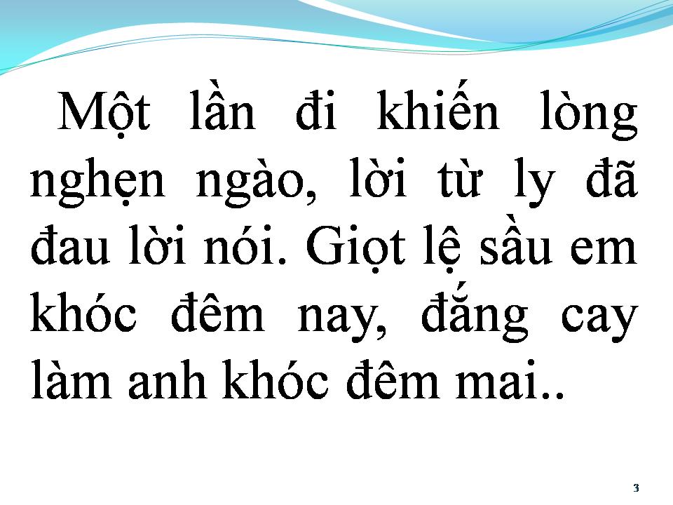 Lời bài hát CHUYỆN TÌNH ĐẦU
