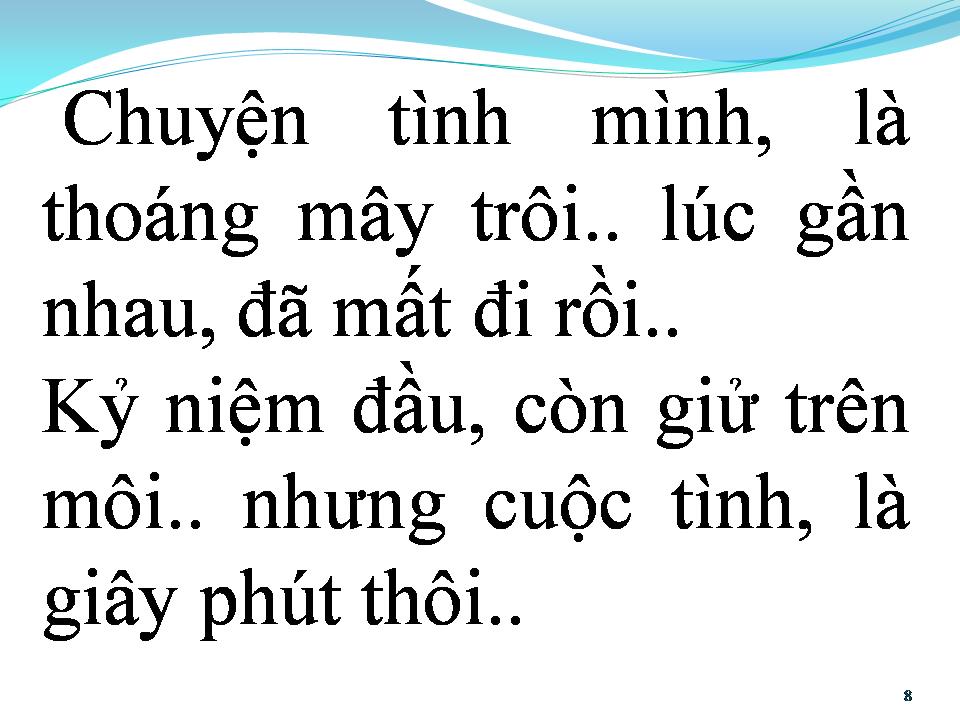Lời bài hát CHUYỆN TÌNH ĐẦU