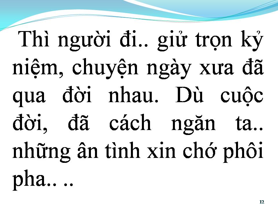 Lời bài hát CHUYỆN TÌNH ĐẦU