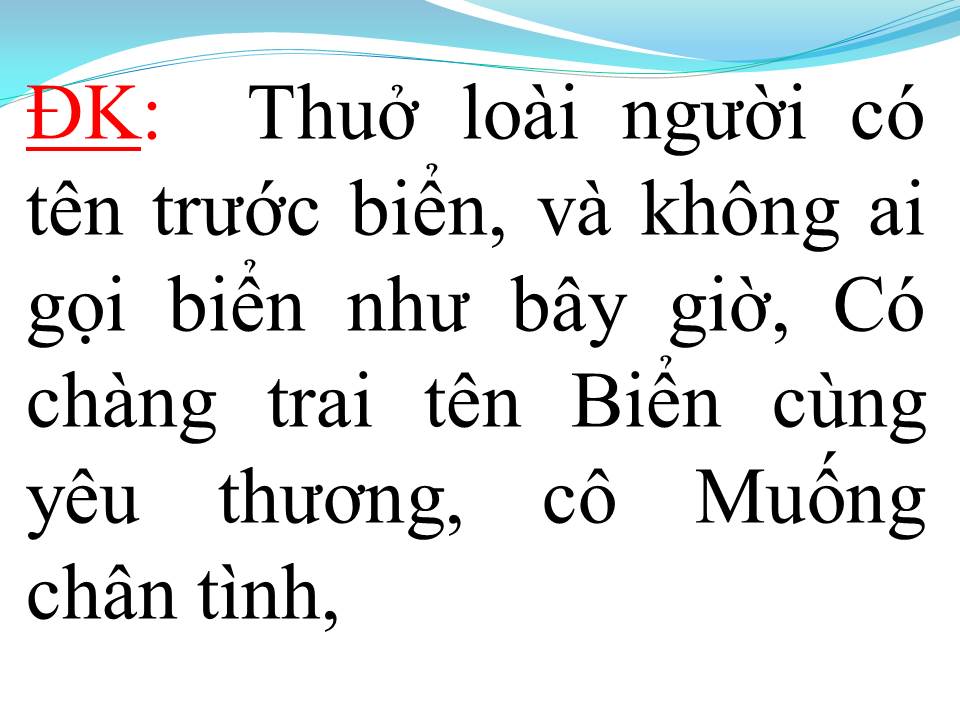 Lời bài hát CHUYỆN TÌNH HOA MUỐNG BIỂN