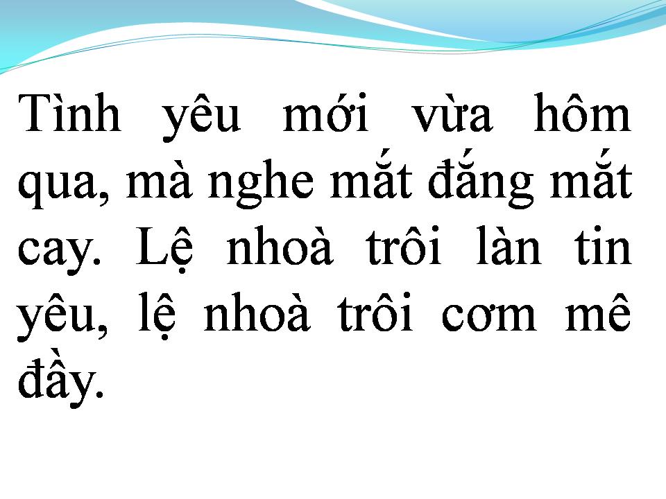 Lời bài hát CHUYỆN TÌNH KHÔNG SUY TƯ